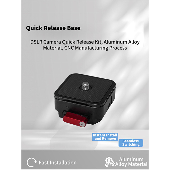 Photography quick release board base kit For DSLR camera quick release clip accessories tripod gimbal universal quick release board