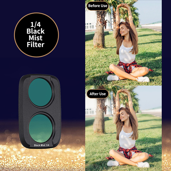 Magnetic Filter Set for DJI Osmo Pocket 4 Pro - Metal Frame with Optical Glass Filters Compatible with Pocket 4 Pro Gimbal Camera ﻿