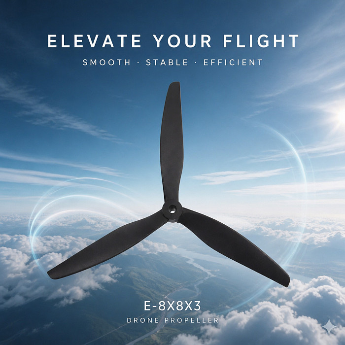 2pcs HQProp TE 8x8x3 Tri-Blade Propellers CW /CCW Electric Props for 8-Inch FPV Drones