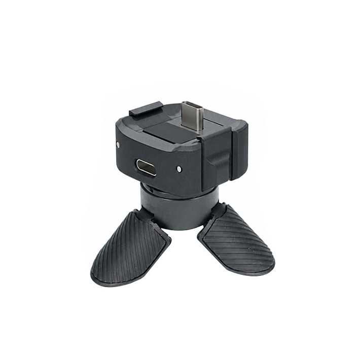 Compatible with DJI Pocket 3/4 Mini Tripod, Desktop Mount, Action Camera Handheld Mini Tripod - Black + Compatible with DJI OSMO Pocket 4/3 Universal Charging Adapter Dock, DJI Pocket Camera Charger