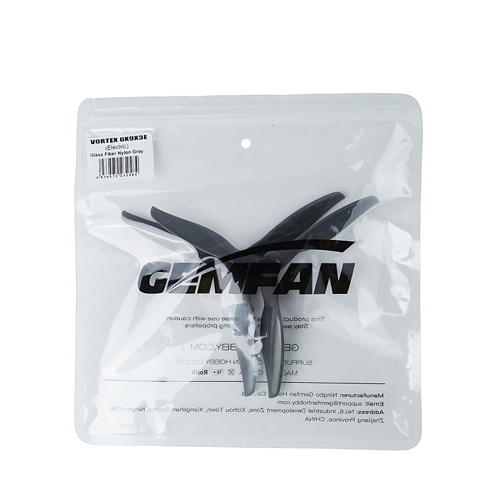 2pcs GEMFAN 6X9X3 3-Blade Fiberglass Nylon Propeller - CW/CCW Electric Prop for 6-Inch FPV Drones and RC Fixed-Wing Aircraft