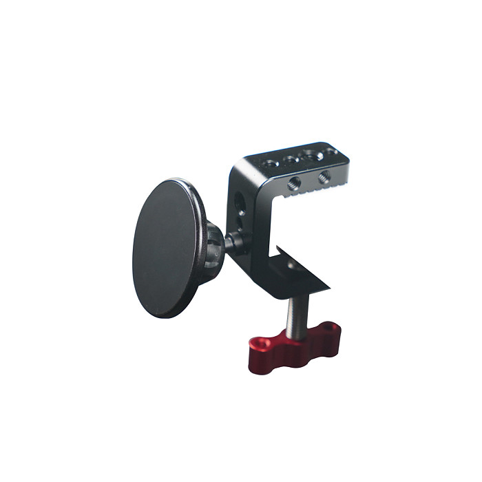 Metal Photography Power Clamp C-Stand Crab Clamp for Square and Round Tubes, Desktop Tripod, Pan-Tilt Head, and Gripper Accessories + Aluminum Alloy Magnetic MagSafe Phone Mount + 17mm Aluminum Alloy Ball Head—Compatible with iPhone Models
