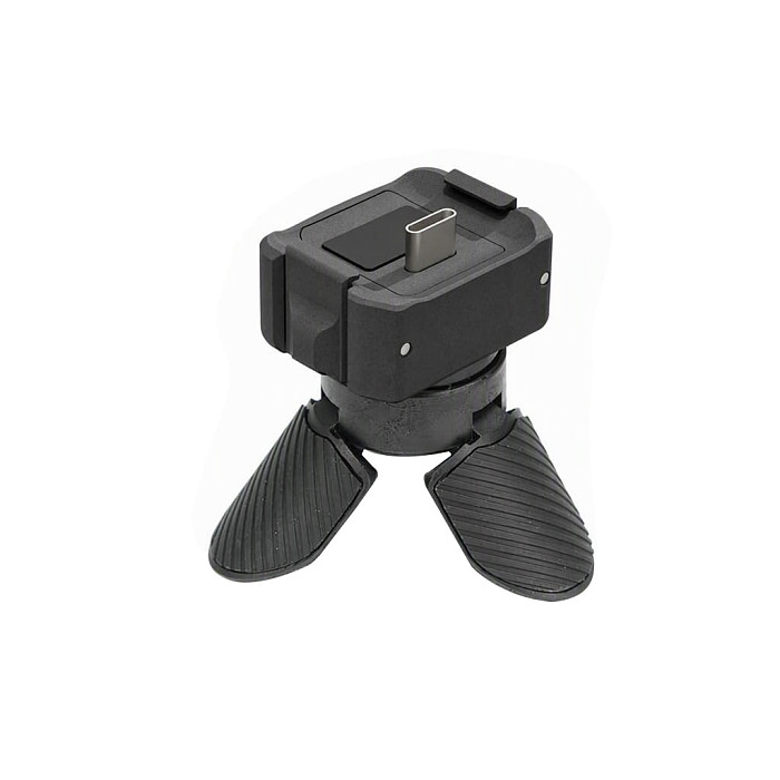 Compatible with DJI Pocket 3/4 Mini Tripod, Desktop Mount, Action Camera Handheld Mini Tripod - Black + Compatible with DJI OSMO Pocket 4/3 Universal Charging Adapter Dock, DJI Pocket Camera Charger