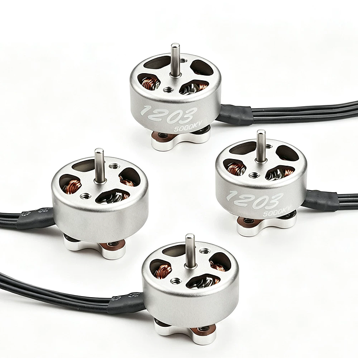 High Performance 1203 5000KV Brushless Motor Voltage Compatible RC FPV Racing Drone Motor Replacement Repair Parts
