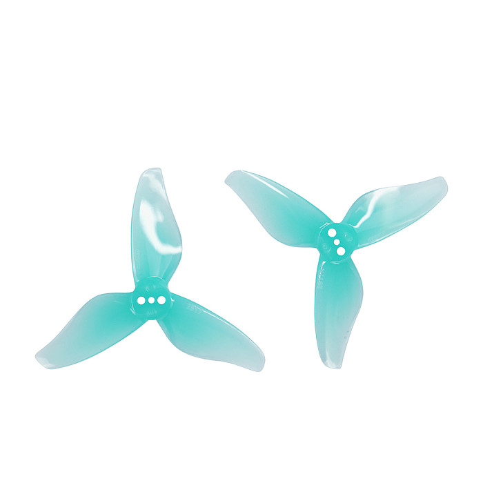 4 Pairs GEMFAN 2517 3-Blade Propeller  - PC Transparent Gray Tri-Blade Prop for 2.5-Inch FPV Toothpick, Whoop and Tiny Whoop Drones, Durable and Low Vibration