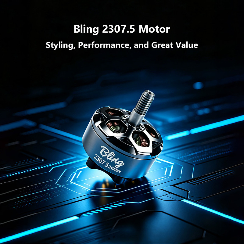 DarwinFPV Bling 2307.5 2400KV 4S Motor For 5-6Inch freestyle/6-7Inch Long-range RC Drone Model