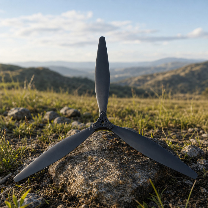 1 Pair GEMFAN F2412 Folding Propeller 24 Inch 3-Blade Glass Fiber Nylon Folding Prop for RC Fixed-Wing, Long-Range UAV and Multirotor Drones