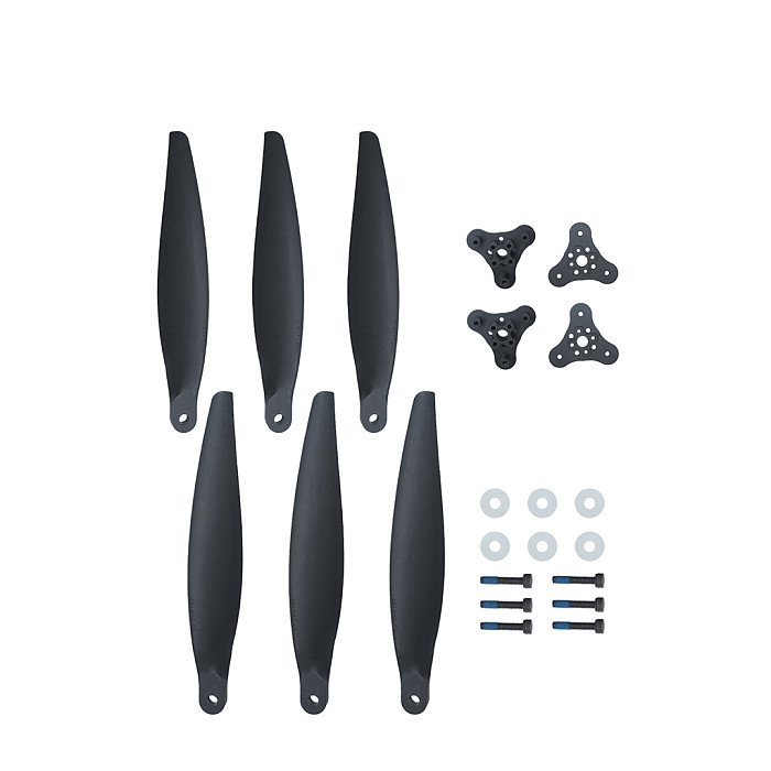 1 Pair GEMFAN F2010 3-Blade Folding Propeller  - Glass Fiber Nylon Black Folding Prop for 20-Inch RC Fixed-Wing and UAV Drones