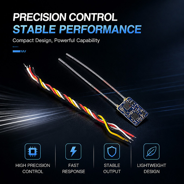 Flysky FS-X8M 2.4GHz Receiver - AFHDS 2A Protocol Receiver for FS-i6, FS-i6 NOVA and Other AFHDS 2A Transmitters, Lightweight RC Receiver for FPV Drones, Planes and Helicopters