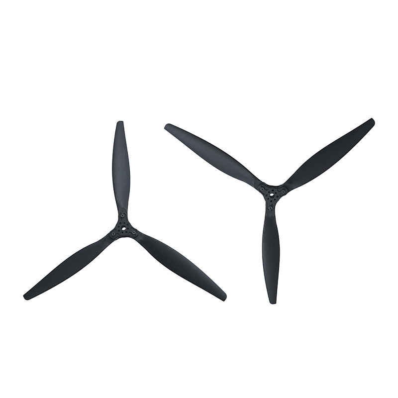1 Pair GEMFAN F2010 3-Blade Folding Propeller  - Glass Fiber Nylon Black Folding Prop for 20-Inch RC Fixed-Wing and UAV Drones