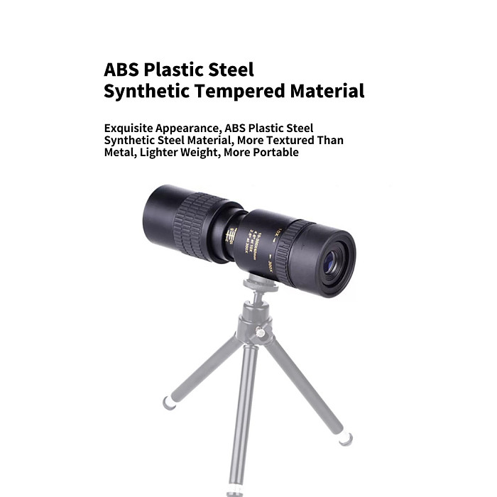 10-300X40 Monocular Telescope with Smartphone Adapter -  HD Zoom Monocular for Concerts, Ball Games, Travel, Hiking and Wildlife, Portable Long-Range Telescope for Photo & Video Recording