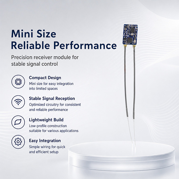 Flysky FS-X8M 2.4GHz Receiver - AFHDS 2A Protocol Receiver for FS-i6, FS-i6 NOVA and Other AFHDS 2A Transmitters, Lightweight RC Receiver for FPV Drones, Planes and Helicopters