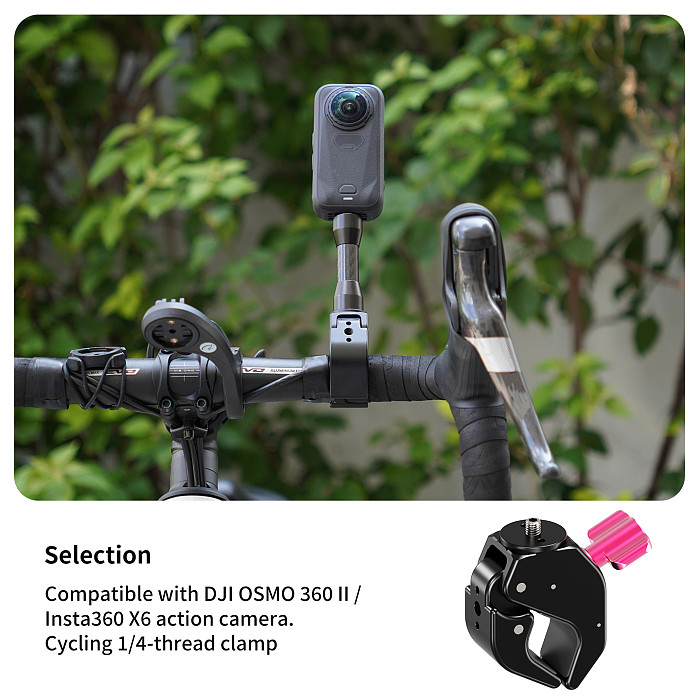 Aluminum Gear-Lock C-Clamp Mount - Universal Ball Head with 180° Tilt 360° Rotation, 1/4  Thread & Arri Hole Quick-Lock Crab Clamp for Motorcycle/Bicycle, Monitor, Fill Light, Phone Holder, Action Camera and Film Equipment, 18-40mm Clamp Range