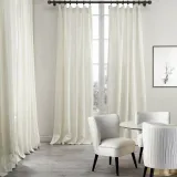 Cotton Linen Curtain Drapery Flat hook for Track Lined Curtain MaSha