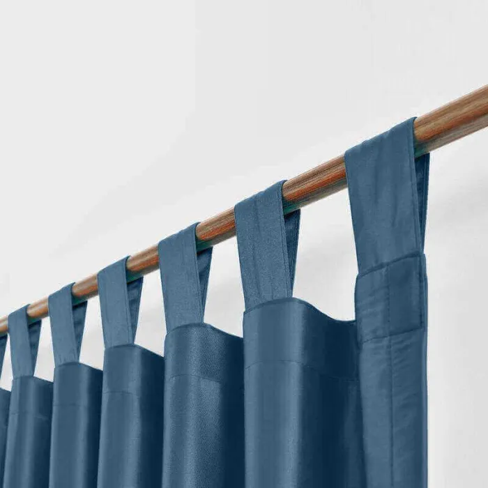 CUSTOM Lao Hang Zhou Navy Polyester Cotton Thermal Insulated Curtain