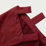 Textured Faux Linen Window Curtain Tab Top Drapery Olive