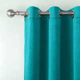 CUSTOM Birkin Turquiose Velvet Curtain Drapery With Lining For Traverse Rod Pole or Track