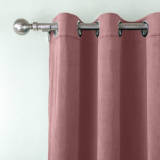 Nickel Grommet Velvet Curtain Drape Panel with Blackout Lined Birkin