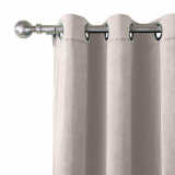 CUSTOM Birkin Ivory Velvet Curtain Drapery With Lining For Traverse Rod Pole or Track