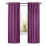 CUSTOM Birkin Purple Velvet Curtain Drapery With Lining For Traverse Rod Pole or Track
