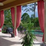Nickel Grommet Indoor Outdoor Sheer Curtain Wide Opulent Voile Drape SCANDINA