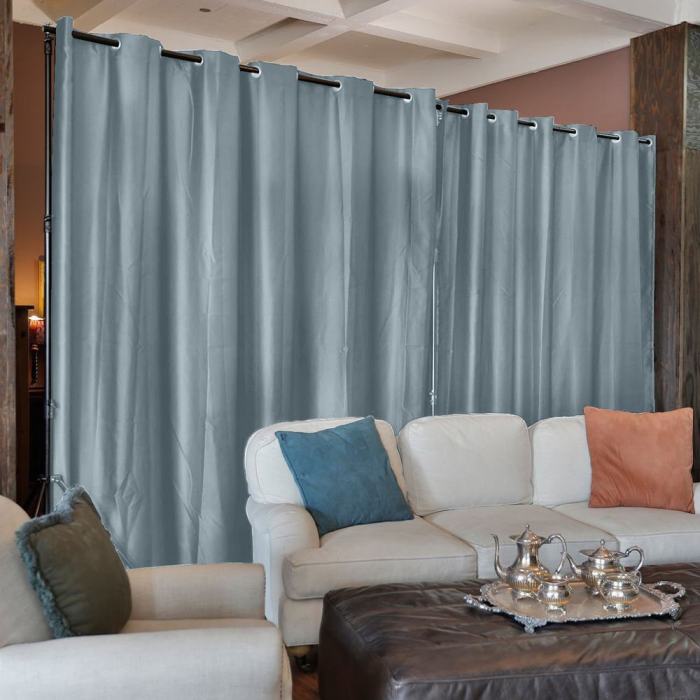 Antique Bronze Grommet Premium Heavyweight Room Divider Curtain Panel PAZ