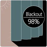 Waffle Woven Blackout Curtain HELMUT