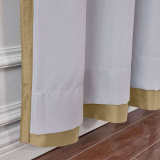 CUSTOM Lao Hang Zhou Taupe Polyester Cotton Thermal Insulated Curtain