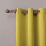 CUSTOM EDOARDO Yellow Indoor Blackout Curtain