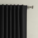 Set of 2 Back Tab or Rod Pocket Thermal Insulated Blackout Curtain Paz