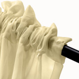 Indoor Outdoor Sheer Curtain Rod Pocket with 1 Inch Flange Wide Opulent Voile Drape SCANDINA