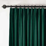 CUSTOM Birkin Moss Velvet Curtain Drapery With Lining For Traverse Rod Pole or Track