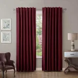 CUSTOM EDOARDO Burgundy Indoor Blackout Curtain