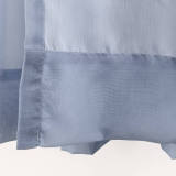 3 Inches Rod Pocket Gradient Ombre Sheer Curtain with 1 Inch Flange Tulle Gradual Sheer Drape HANNA