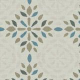 Abstract Print Polyester Linen Curtain Drapery with Privacy Blackout Thermal Lining CINDY