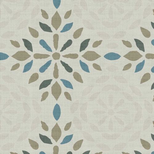 Abstract Print Polyester Linen Curtain Drapery with Privacy Blackout Thermal Lining CINDY