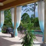 Nickel Grommet Gradient Ombre Sheer Curtain Tulle Gradual Drape HANNA