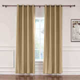 CUSTOM Lao Hang Zhou Taupe Polyester Cotton Thermal Insulated Curtain