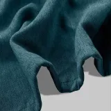 Rod Pocket Faux Linen Textured Curtain Drape Olive