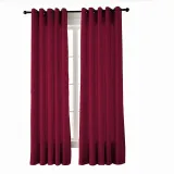 Textured Faux Dupioni Silk Curtain Drapery YUN