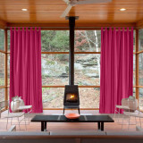 Thermal Insulated Curtain Tab Top Window Treatment Panel LHZ