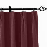 Pinch Pleated Jacquard Circle Bubble Wrinkle Curtain Drapery For Traverse Rod or Track Pin Hooks Included Bella
