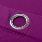 Nickel Grommet Velvet Curtain Drape Panel with Blackout Lined Birkin