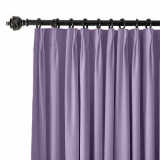 CUSTOM Birkin Violet Velvet Curtain Drapery With Lining For Traverse Rod Pole or Track