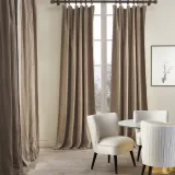 Cotton Linen Curtain Drapery Flat hook for Track Lined Curtain MaSha