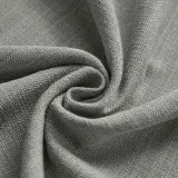 CUSTOM Liz Rock Grey Polyester Linen Window Curtain Drapery with Lined