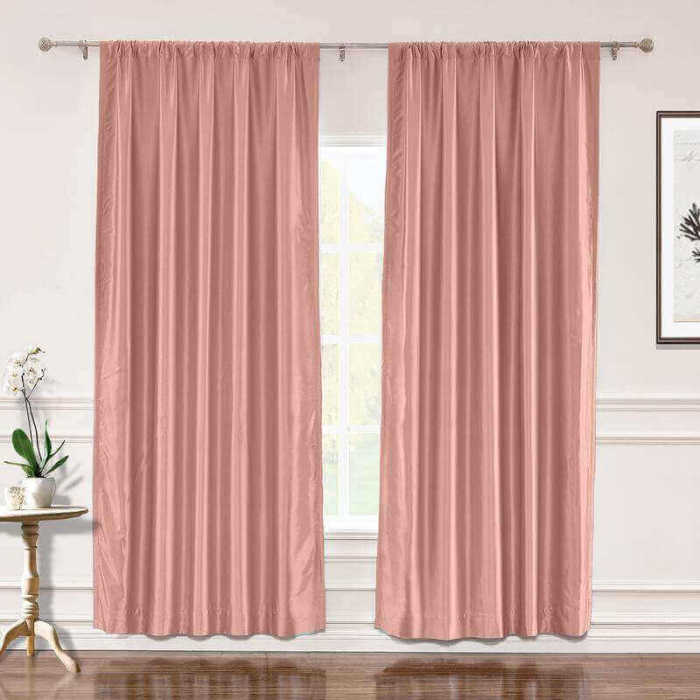 CUSTOM Lao Hang Zhou Coral Polyester Cotton Thermal Insulated Curtain