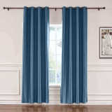 CUSTOM Lao Hang Zhou Navy Polyester Cotton Thermal Insulated Curtain