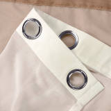 Nickel Grommet Gradient Ombre Sheer Curtain Tulle Gradual Drape HANNA