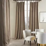 Cotton Linen Curtain Drapery Flat hook for Track Lined Curtain MaSha